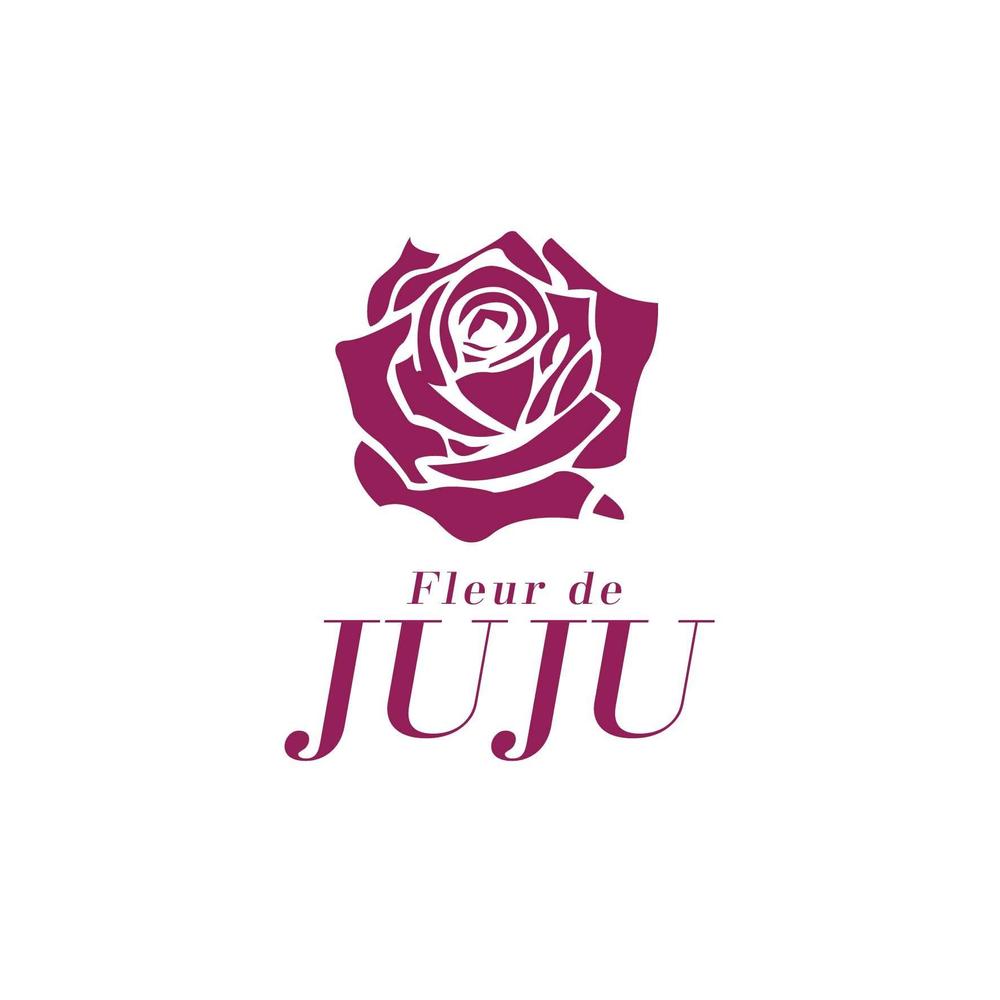 「Fleur de JUJU」のロゴ作成