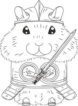 kikutsu (kikutsu)さんのキャラデザイン「ハムスター騎士」への提案