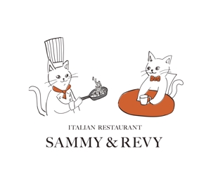 ms illustration ()さんのイタリアンレストラン「sammy&revy」のロゴへの提案
