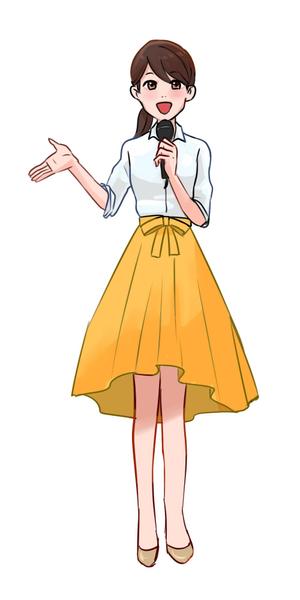 uchi426 (u_chi_da)さんのバーチャル女子アナウンサーのキャラクターデザイン制作への提案