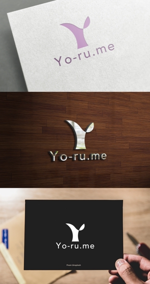 athenaabyz ()さんの【ロゴ制作】口コミサイト「Yo-ru.me」のロゴへの提案