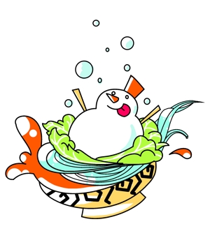 tiitasuさんの新感覚冷麺「白雪冷麺」のイメージイラストへの提案