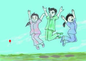 宏美 (hiromi6)さんの全身含む似顔絵　３人まとめて　院長真ん中両サイドにスタッフへの提案