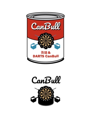 ㈱田村技術研究所 (TAMURA_R_and_D)さんの缶詰＆ダーツ　「CanBull」のロゴ制作への提案