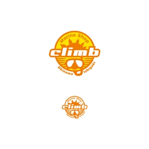  K-digitals (K-digitals)さんのマリンショップ「climb」のロゴへの提案