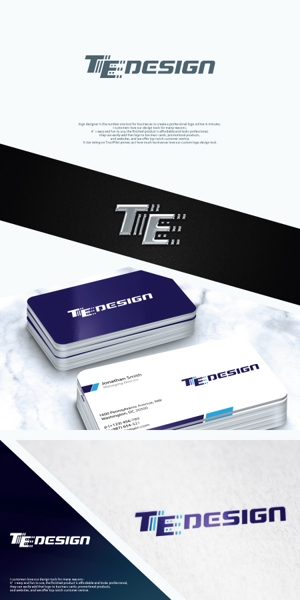 take5-design (take5-design)さんの個人事業主の屋号「TEDESIGN」のロゴへの提案