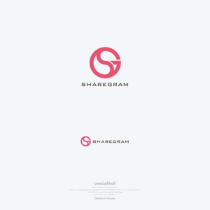 onesize fit’s all (onesizefitsall)さんのコンテンツマーケティングの会社「sharegram」のロゴへの提案
