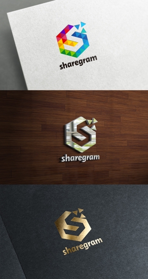 株式会社ガラパゴス (glpgs-lance)さんのコンテンツマーケティングの会社「sharegram」のロゴへの提案