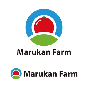tsujimo (tsujimo)さんのトマトの化粧箱に貼るシール マルカン農園のロゴへの提案