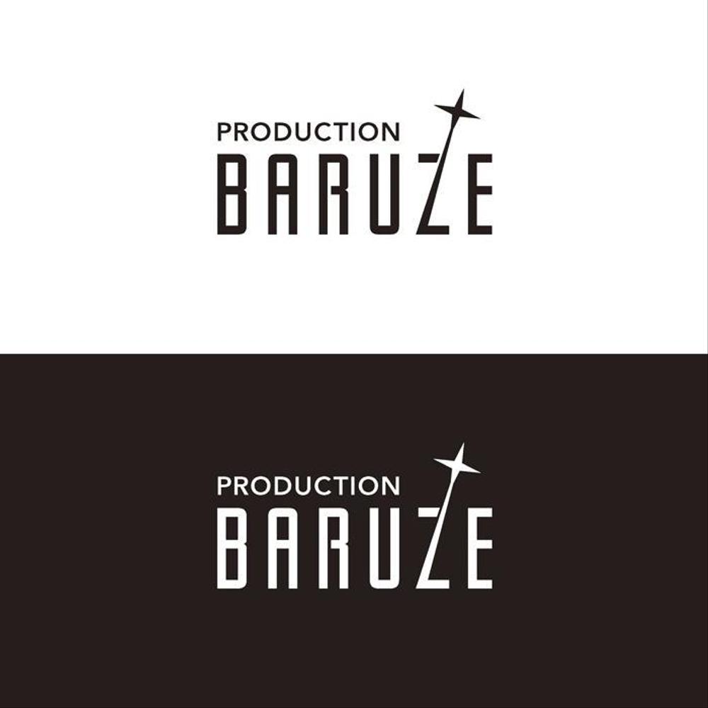 「PRODUCTION　BARUZE」のロゴ作成