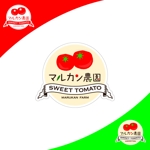 TM design (TMdesign)さんのトマトの化粧箱に貼るシール マルカン農園のロゴへの提案