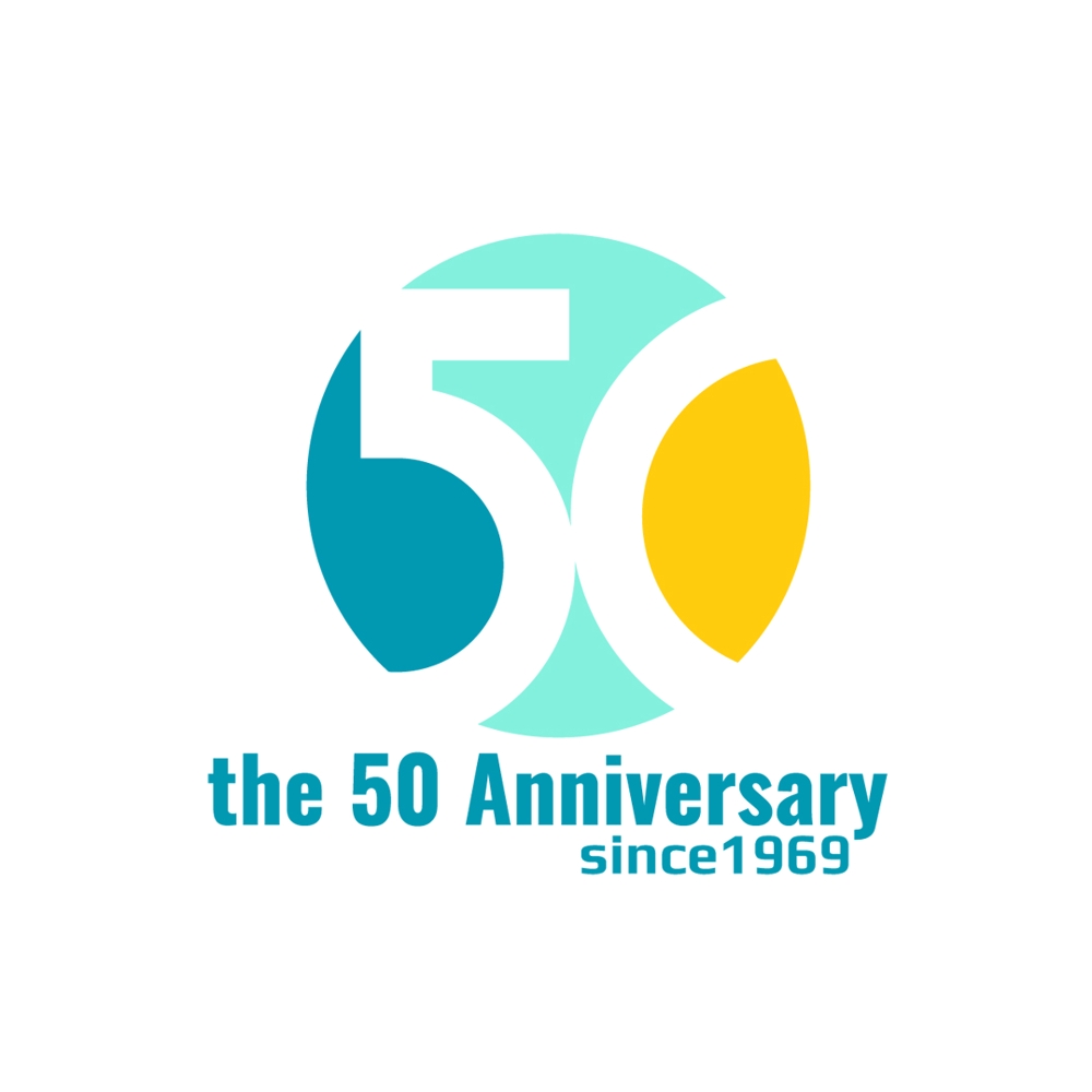 創立50周年　周年記念のロゴ