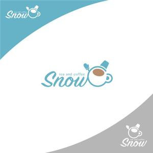 TM design (TMdesign)さんのカフェ「snow tea and coffee」または「snow」 のロゴへの提案