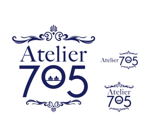 郷山志太 (theta1227)さんの【急募！】オーダーケーキと焼き菓子の工房「Atelier 705（アトリエ 705）」のロゴへの提案