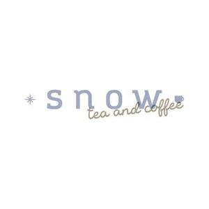 alne-cat (alne-cat)さんのカフェ「snow tea and coffee」または「snow」 のロゴへの提案