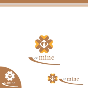 ハートオブマインド (heart_of_mind)さんのアパレルネット通販「be mine」のロゴへの提案