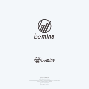 onesize fit’s all (onesizefitsall)さんのアパレルネット通販「be mine」のロゴへの提案