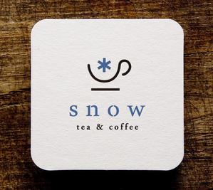 tori (kuri_kuri)さんのカフェ「snow tea and coffee」または「snow」 のロゴへの提案