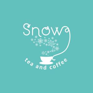 himesayuriさんのカフェ「snow tea and coffee」または「snow」 のロゴへの提案