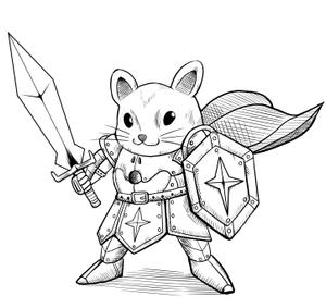 虎西ユウキ (toranishi)さんのキャラデザイン「ハムスター騎士」への提案