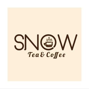 AYworks (AYworks)さんのカフェ「snow tea and coffee」または「snow」 のロゴへの提案