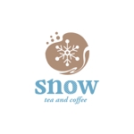 hachibi (hachibi)さんのカフェ「snow tea and coffee」または「snow」 のロゴへの提案