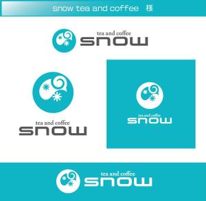 FISHERMAN (FISHERMAN)さんのカフェ「snow tea and coffee」または「snow」 のロゴへの提案