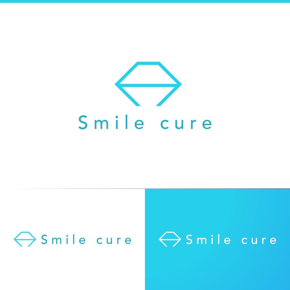 歯のホワイトニング商材名「smile cure（スマイルキュア）」のロゴ