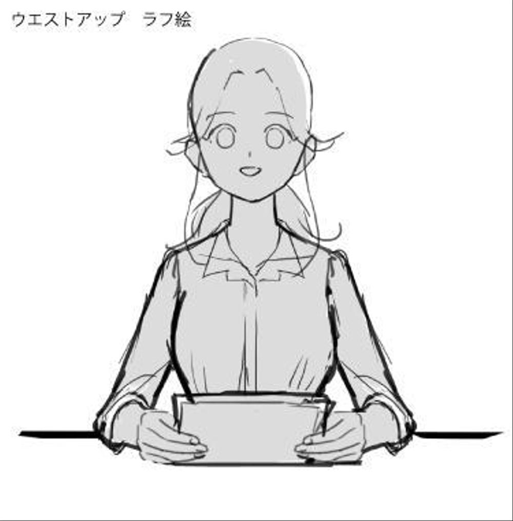 バーチャル女子アナウンサーのキャラクターデザイン制作