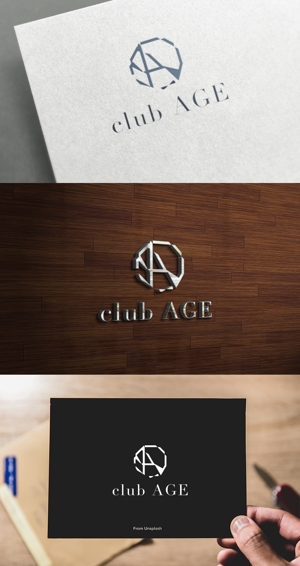 athenaabyz ()さんの大阪ミナミに2019年1月にオープン予定のホストクラブ「AIRGROUPの新店舗」のロゴへの提案
