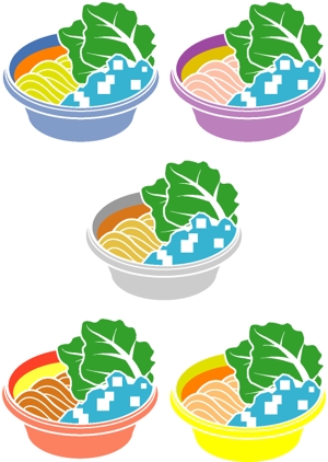 sawatari (sawatari)さんの新感覚冷麺「白雪冷麺」のイメージイラストへの提案
