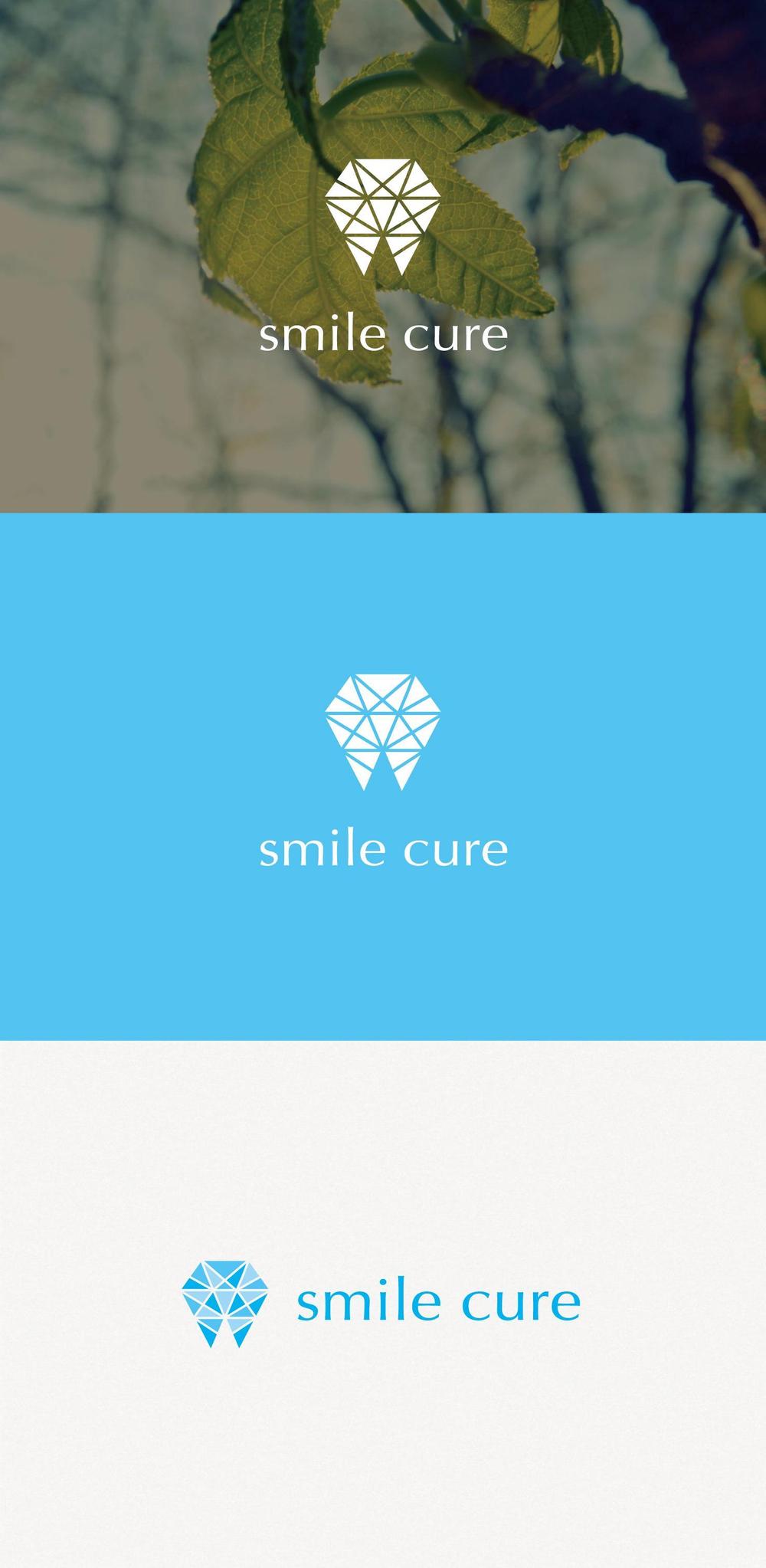 歯のホワイトニング商材名「smile cure（スマイルキュア）」のロゴ