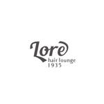 odo design (pekoodo)さんのヘアサロン「Lore hair lounge 1935」のロゴへの提案