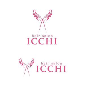 tikaさんの「hair salon ICCHI」のロゴ作成への提案