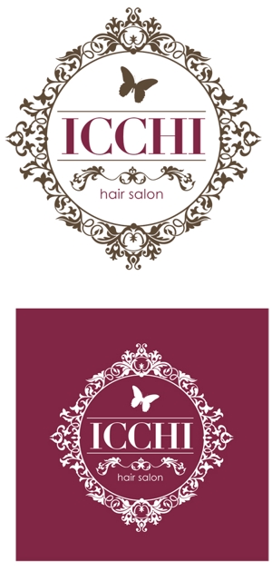 CF-Design (kuma-boo)さんの「hair salon ICCHI」のロゴ作成への提案