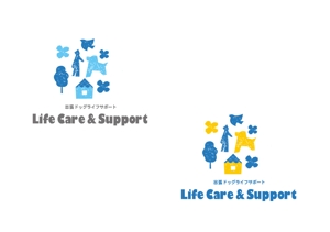 marukei (marukei)さんの犬のトータルサポートをする「LifeCare&Support」のロゴへの提案