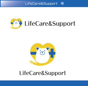 FISHERMAN (FISHERMAN)さんの犬のトータルサポートをする「LifeCare&Support」のロゴへの提案