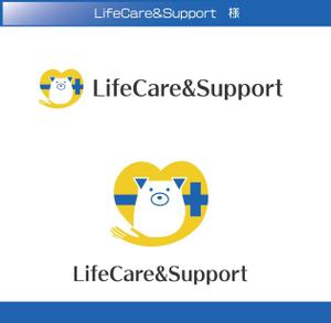 FISHERMAN (FISHERMAN)さんの犬のトータルサポートをする「LifeCare&Support」のロゴへの提案