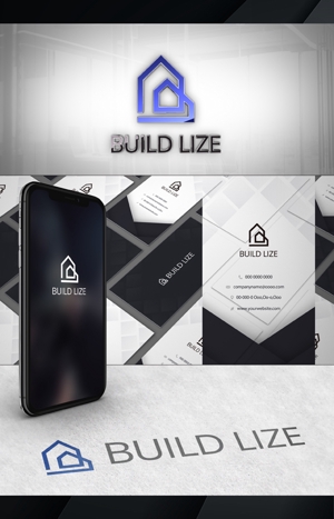 株式会社イーネットビズ (e-nets)さんの建設会社  ビルドライズ  （BUILD LIZE）のロゴ  への提案