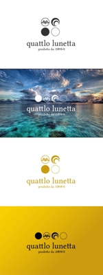 red3841 (red3841)さんの新展開の手まり寿司店舗「quattlo lunetta」のロゴへの提案