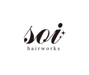 hinoki (hinoki831)さんの！！大募集！！　hairworks soi　のロゴコンペ☆☆☆への提案