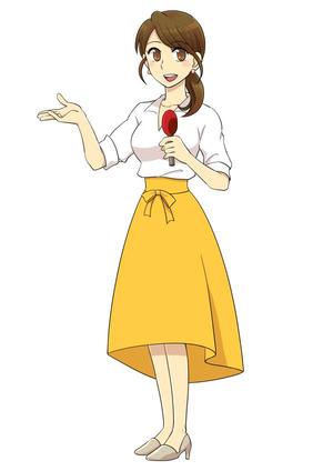 motoichi (motoichi)さんのバーチャル女子アナウンサーのキャラクターデザイン制作への提案