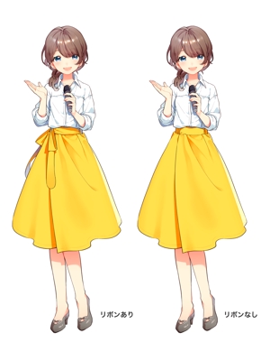 kasaki22さんのバーチャル女子アナウンサーのキャラクターデザイン制作への提案