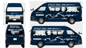 SSS (S_SHIMIZU)さんの自転車タクシーのカッティングデザインへの提案