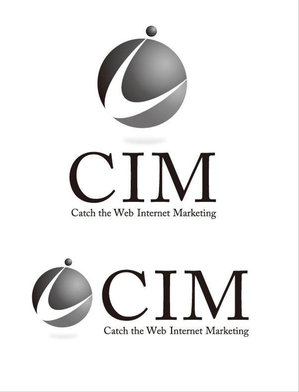 「CIM(Catch the Web　Internet　Marketing)」のサービスロゴ作成