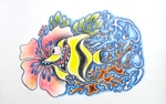 kaoriko THE TGA (mosaji)さんのタトゥー風なツノダシ(魚)のイラストへの提案