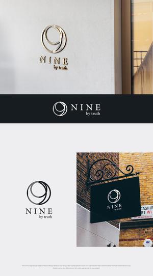 Karma Design Works (Karma_228)さんの新店ＯＰＥＮ　美容院　「9　ＮＩＮＥ　ｂｙ　ｔｒｕｔｈ」　の　ロゴへの提案