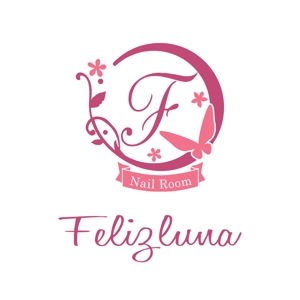 kurumi82 (kurumi82)さんの「Nail Room Felizluna～フェリスルーナ～」のロゴ作成への提案