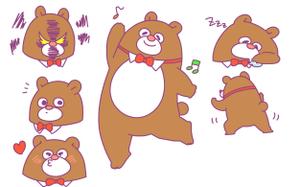 ー ()さんのクマのキャラクターデザインへの提案