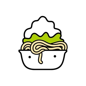 nabe (nabe)さんの新感覚冷麺「白雪冷麺」のイメージイラストへの提案